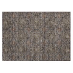 Machine Washable Indoor/Outdoor Chantille ACN2409 Brown 1'8" x 2'6" Rug