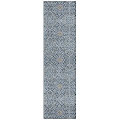 Machine Washable Indoor/Outdoor Chantille ACN2409 Blue 2'3" x 7'6" Runner Rug