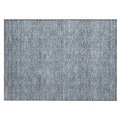 Machine Washable Indoor/Outdoor Chantille ACN2409 Blue 1'8" x 2'6" Rug