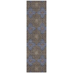 Machine Washable Indoor/Outdoor Chantille ACN2410 Brown 2'3" x 7'6" Runner Rug