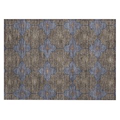 Machine Washable Indoor/Outdoor Chantille ACN2410 Brown 1'8" x 2'6" Rug