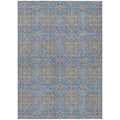 Machine Washable Indoor/Outdoor Chantille ACN2410 Blue 2'6" x 3'10" Rug