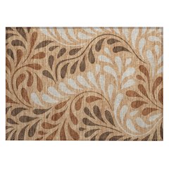 Machine Washable Indoor/Outdoor Chantille ACN2411 Orange 1'8" x 2'6" Rug