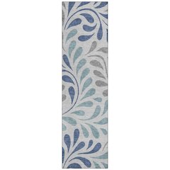 Machine Washable Indoor/Outdoor Chantille ACN2411 Gray 2'3" x 7'6" Runner Rug