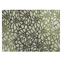 Machine Washable Indoor/Outdoor Chantille ACN2412 Green 1'8" x 2'6" Rug