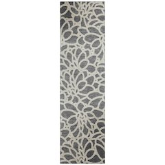 Machine Washable Indoor/Outdoor Chantille ACN2412 Gray 2'3" x 7'6" Runner Rug