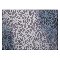 Machine Washable Indoor/Outdoor Chantille ACN2412 Purple 1'8" x 2'6" Rug