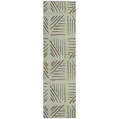 Machine Washable Indoor/Outdoor Chantille ACN2413 Green 2'3" x 7'6" Runner Rug