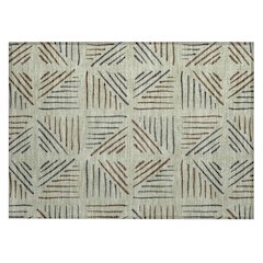 Machine Washable Indoor/Outdoor Chantille ACN2413 Green 1'8" x 2'6" Rug