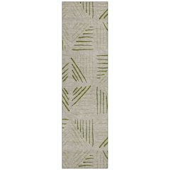 Machine Washable Indoor/Outdoor Chantille ACN2413 Ivory 2'3" x 7'6" Runner Rug