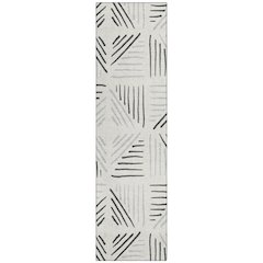 Machine Washable Indoor/Outdoor Chantille ACN2413 Ivory 2'3" x 7'6" Runner Rug