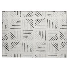 Machine Washable Indoor/Outdoor Chantille ACN2413 Ivory 1'8" x 2'6" Rug
