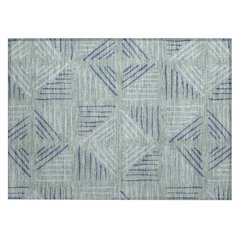 Machine Washable Indoor/Outdoor Chantille ACN2413 Blue 1'8" x 2'6" Rug