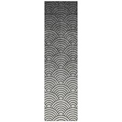 Machine Washable Indoor/Outdoor Chantille ACN2414 Black 2'3" x 7'6" Runner Rug