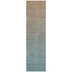 Machine Washable Indoor/Outdoor Chantille ACN2414 Teal 2'3" x 7'6" Runner Rug