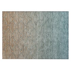 Machine Washable Indoor/Outdoor Chantille ACN2414 Teal 1'8" x 2'6" Rug