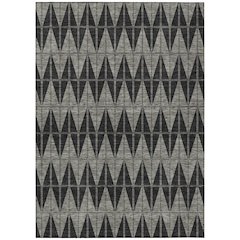 Machine Washable Indoor/Outdoor Chantille ACN2415 Black 2'6" x 3'10" Rug