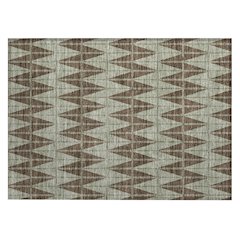 Machine Washable Indoor/Outdoor Chantille ACN2415 Brown 1'8" x 2'6" Rug