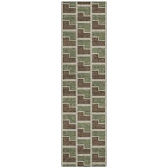 Machine Washable Indoor/Outdoor Chantille ACN2416 Brown 2'3" x 7'6" Runner Rug