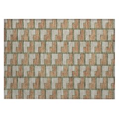 Machine Washable Indoor/Outdoor Chantille ACN2416 Orange 1'8" x 2'6" Rug