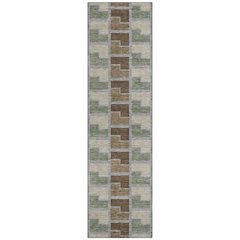Machine Washable Indoor/Outdoor Chantille ACN2417 Brown 2'3" x 7'6" Runner Rug