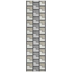 Machine Washable Indoor/Outdoor Chantille ACN2417 Ivory 2'3" x 7'6" Runner Rug