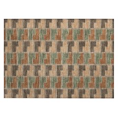 Machine Washable Indoor/Outdoor Chantille ACN2417 Orange 1'8" x 2'6" Rug
