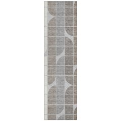 Machine Washable Indoor/Outdoor Chantille ACN2418 Gray 2'3" x 7'6" Runner Rug