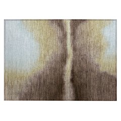Machine Washable Indoor/Outdoor Chantille ACN2419 Brown 1'8" x 2'6" Rug