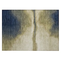 Machine Washable Indoor/Outdoor Chantille ACN2419 Gold 1'8" x 2'6" Rug
