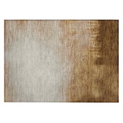 Machine Washable Indoor/Outdoor Chantille ACN2420 Orange 1'8" x 2'6" Rug