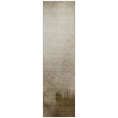 Machine Washable Indoor/Outdoor Chantille ACN2420 Brown 2'3" x 7'6" Runner Rug