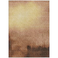 Machine Washable Indoor/Outdoor Chantille ACN2420 Orange 2'6" x 3'10" Rug