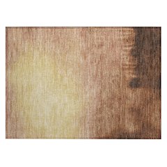 Machine Washable Indoor/Outdoor Chantille ACN2420 Orange 1'8" x 2'6" Rug