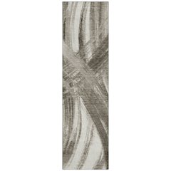 Machine Washable Indoor/Outdoor Chantille ACN2421 Brown 2'3" x 7'6" Runner Rug