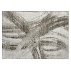 Machine Washable Indoor/Outdoor Chantille ACN2421 Brown 1'8" x 2'6" Rug