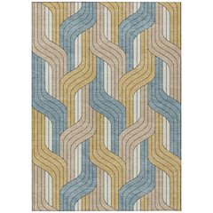 Machine Washable Indoor/Outdoor Chantille ACN2422 Gold 2'6" x 3'10" Rug
