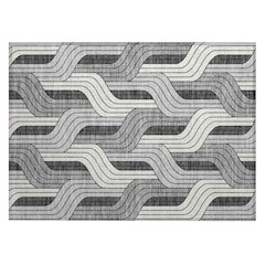 Machine Washable Indoor/Outdoor Chantille ACN2422 Ivory 1'8" x 2'6" Rug