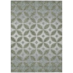 Machine Washable Indoor/Outdoor Chantille ACN2423 Green 2'6" x 3'10" Rug
