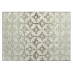 Machine Washable Indoor/Outdoor Chantille ACN2423 Brown 1'8" x 2'6" Rug
