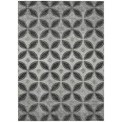 Machine Washable Indoor/Outdoor Chantille ACN2423 Black 2'6" x 3'10" Rug