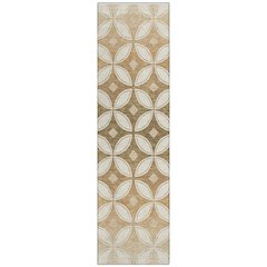 Machine Washable Indoor/Outdoor Chantille ACN2423 Orange 2'3" x 7'6" Runner Rug
