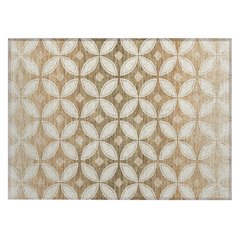 Machine Washable Indoor/Outdoor Chantille ACN2423 Orange 1'8" x 2'6" Rug