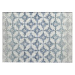 Machine Washable Indoor/Outdoor Chantille ACN2423 Ivory 1'8" x 2'6" Rug