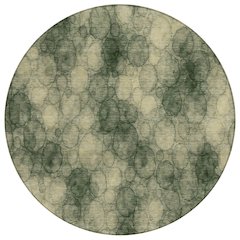 Machine Washable Indoor/Outdoor Chantille ACN2424 Green 8' x 8' Round Rug