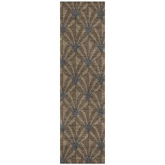 Machine Washable Indoor/Outdoor Chantille ACN2426 Brown 2'3" x 7'6" Runner Rug