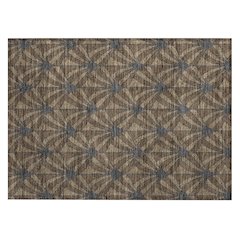 Machine Washable Indoor/Outdoor Chantille ACN2426 Brown 1'8" x 2'6" Rug
