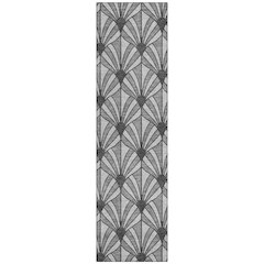 Machine Washable Indoor/Outdoor Chantille ACN2426 Gray 2'3" x 7'6" Runner Rug