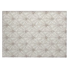 Machine Washable Indoor/Outdoor Chantille ACN2426 Ivory 1'8" x 2'6" Rug