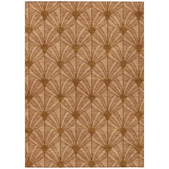 Machine Washable Indoor/Outdoor Chantille ACN2426 Orange 2'6" x 3'10" Rug